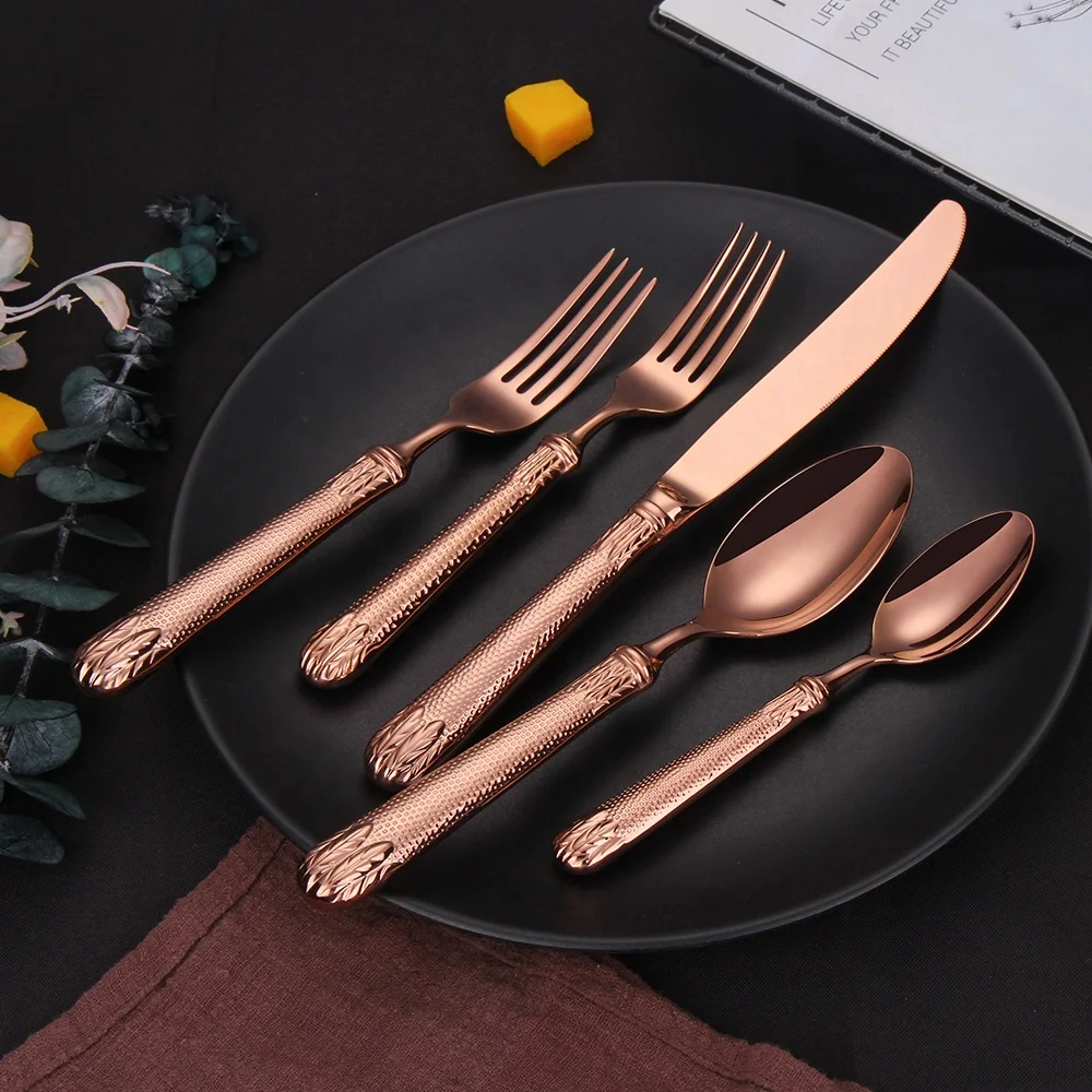 Высококачественный Свадебный набор столовых приборов из нержавеющей стали 304 с полыми ручками, набор банкетных столовых приборов для любого случая