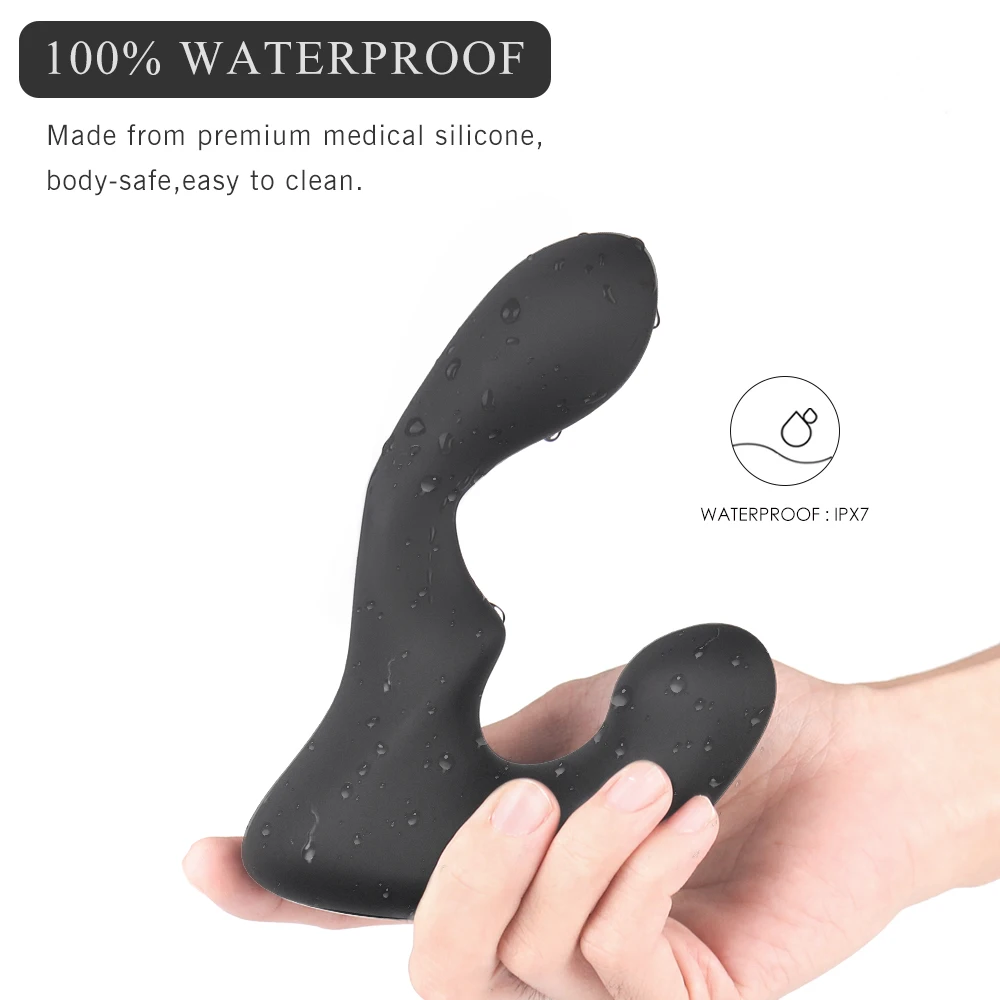 S-HANDE SOFT SILICONE plastic anal rotating vibrator testicle massager sex toy for man