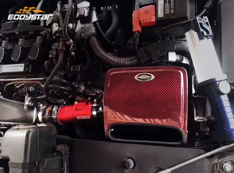 EDDYSTAR Auto Automobile Engine Car Air Filter High Flow Car Cold Air Intake Filter for Honda Civic