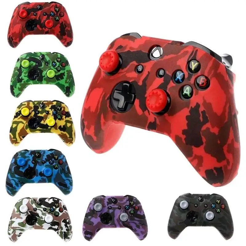 For Xbox One Camouflage Silicone Controller Case Skin Cover For Xbox One Controller