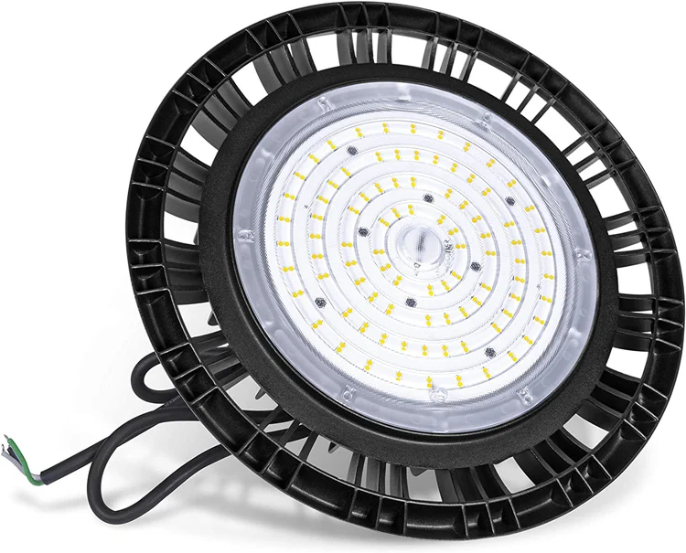 
industrial housing lens SMD 20000 30000 lumen metal ip65 fixture 250w 400w 100w 150w 200w ufo led high bay light 