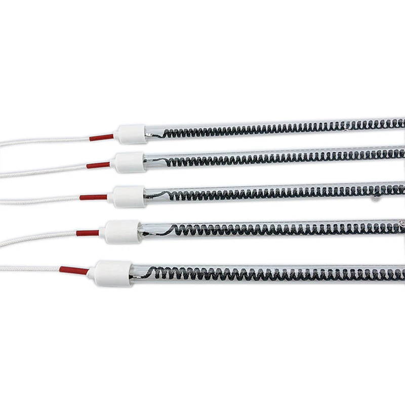 1000W 650mm 220V Heating Element Tube Carbon Fiber Heater Lamp Quartz Glass Far Infrared