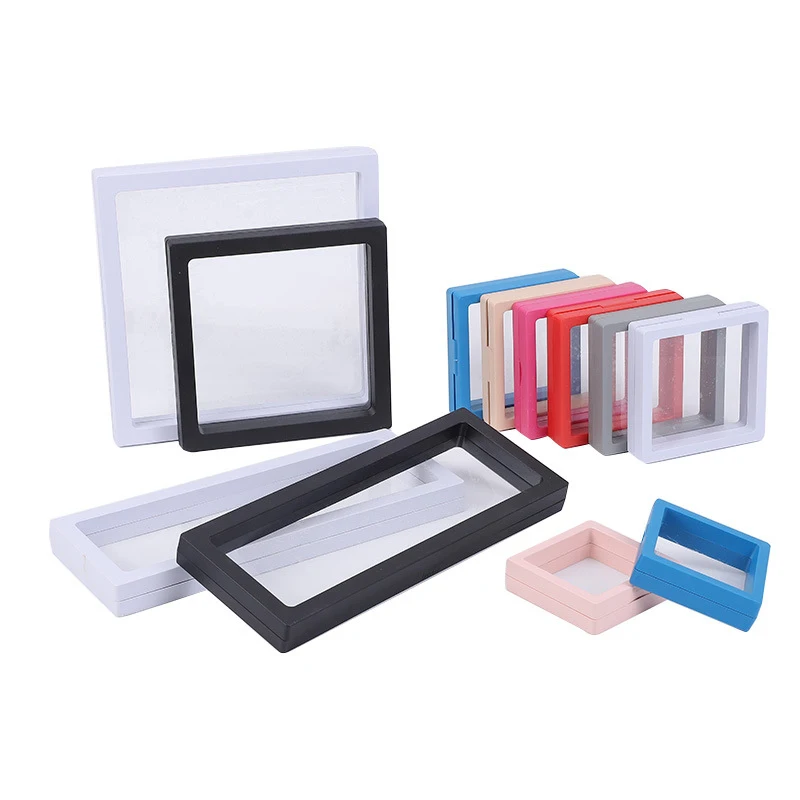 Transparent PE film suspension box jewelry packaging box display stand