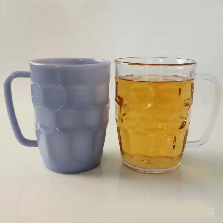 Dishwasher Safe 20 oz Plastic Beer Glasses BPA Free Dimple Stein Beer Mug for Oktoberfest Party