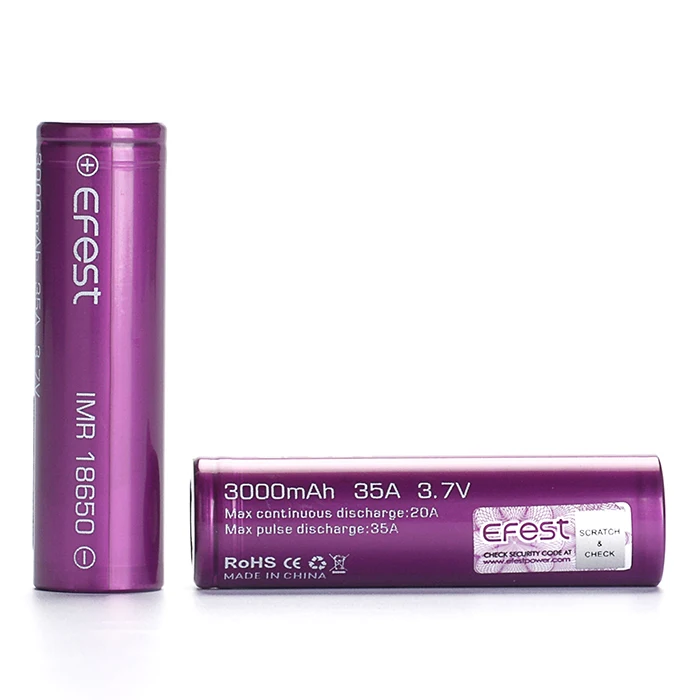  510 ручка Vape mods батареи Efest мощный 3 7 v литий-ионный Акку 35a VTC6 3000mah 18650