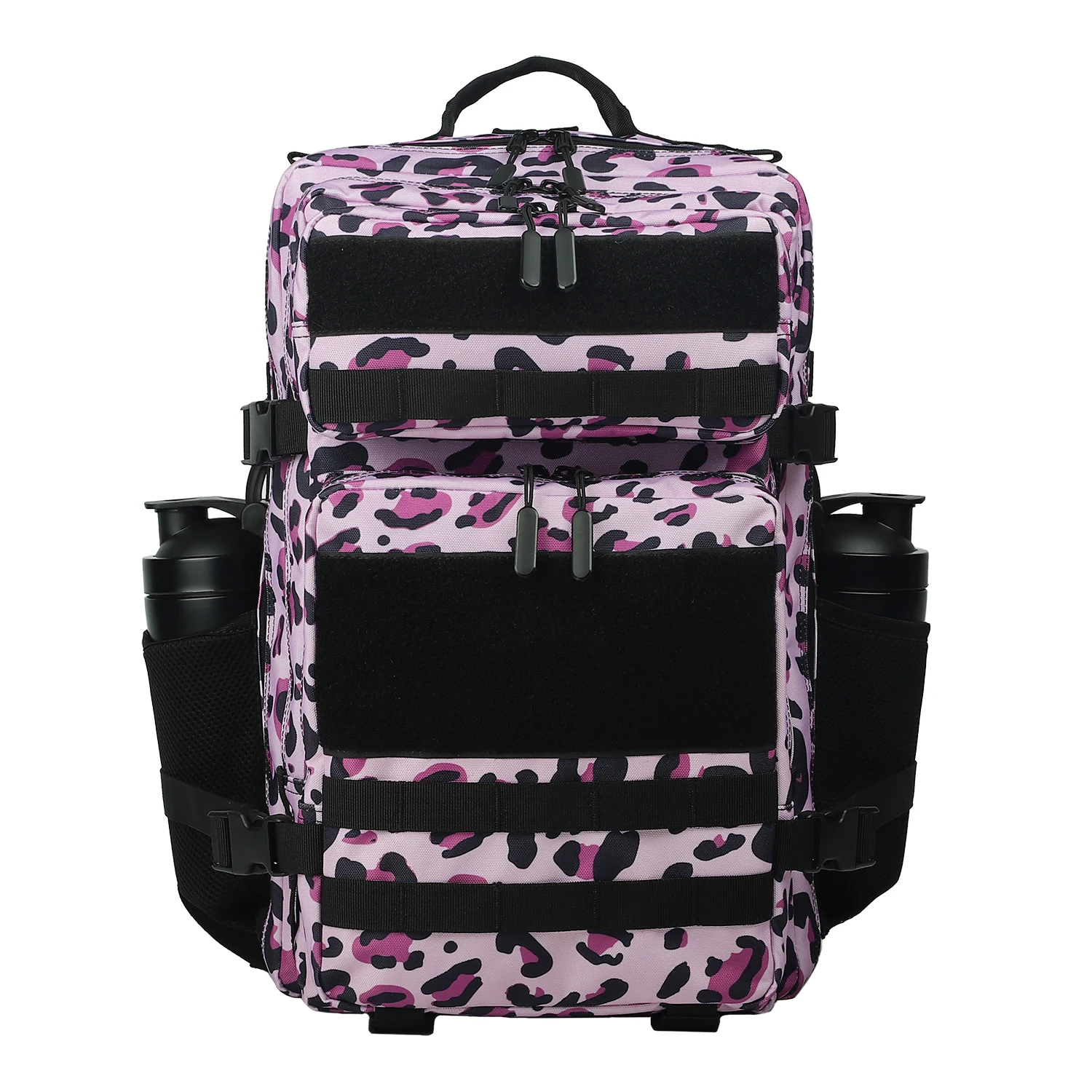 LAMGOYI custom logo 45L fitenss backpack pink leopard waterproof hiking bag athletic tactical gym backpacks gym bag