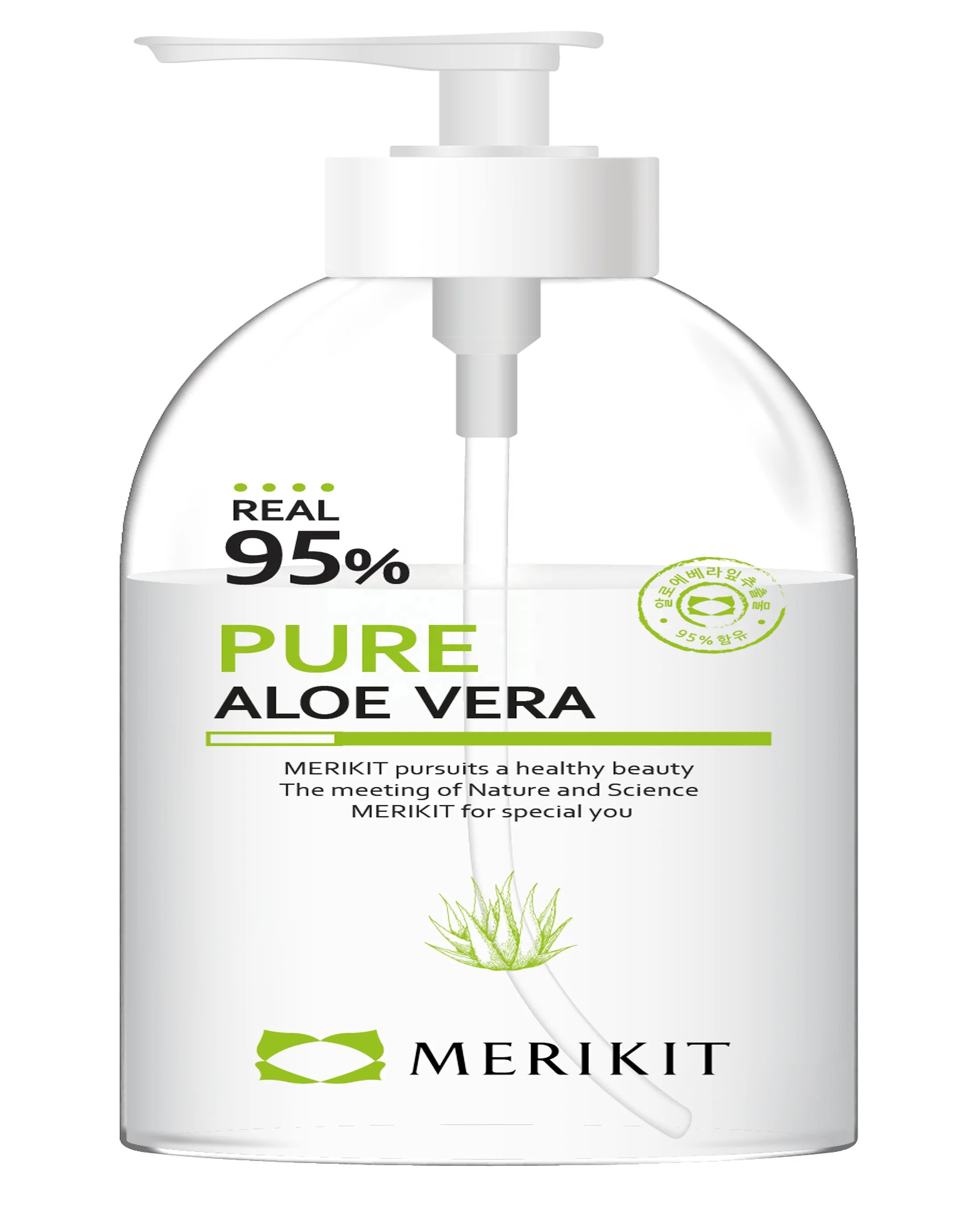 
Pure aloe vera gel 95%, moisturizing, soothing, Korean cosmetics 