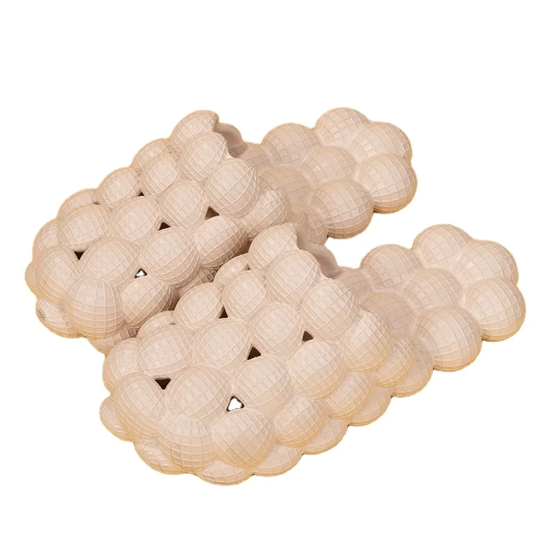 2021 summer men slippers beach bubble fashion bathroom step on the stool feeling sandals for women Funta