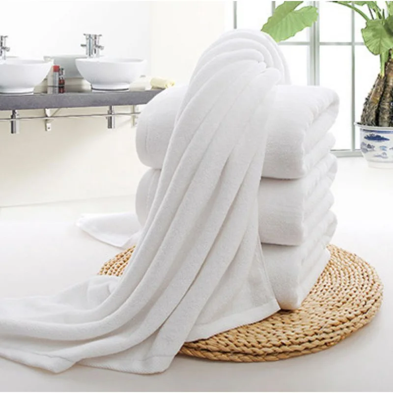 High end beauty salon spa towel customized spa towels set dobby style jacquard logo body face