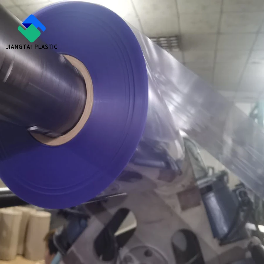 Jiangtai Clear Plastic PVC Film Roll Rigid Transparent High Gloss Surface Waterproof for Chemical Use Direct Chinese Factory