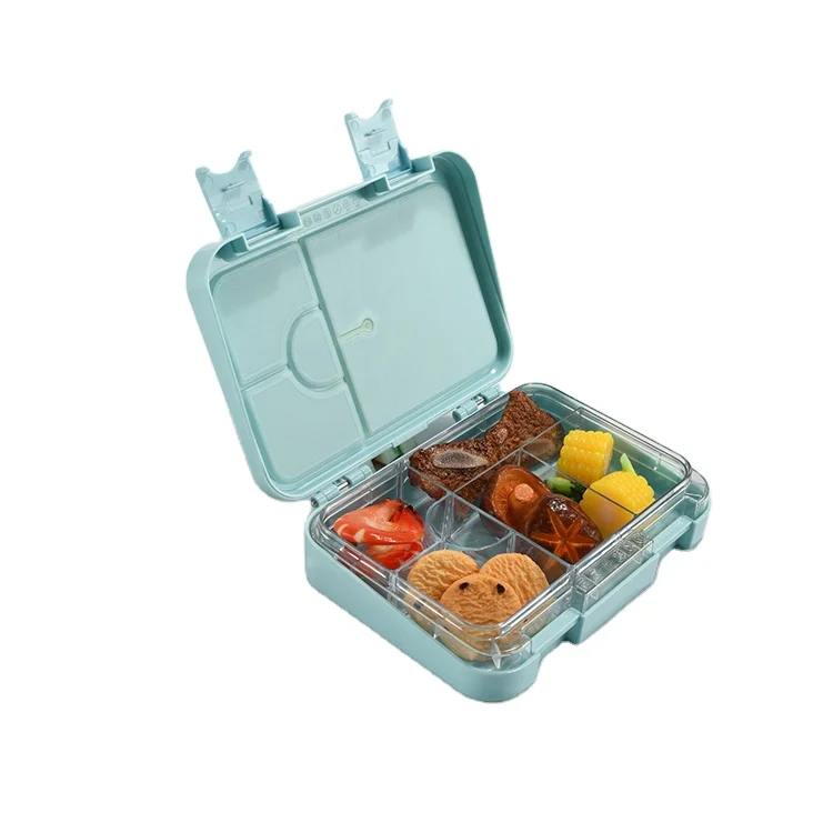 Новые 2024 модели на линии в 4 и 6 отделениях Bento Pp пластиковые Ланч-боксы с термосом для школьников