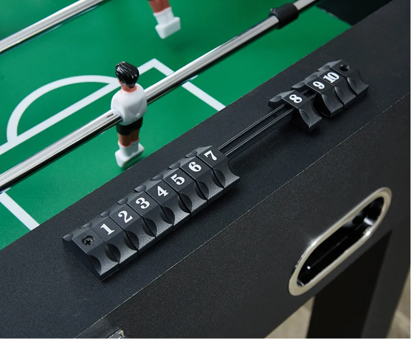 1.2m black classic foosball table 8-bar football machine adult children soccer table