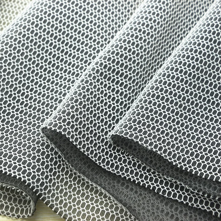 Best selling eco-friendly soft and breathable 100% polyester 3d air mesh spacer fabric for mattress auto upholstery