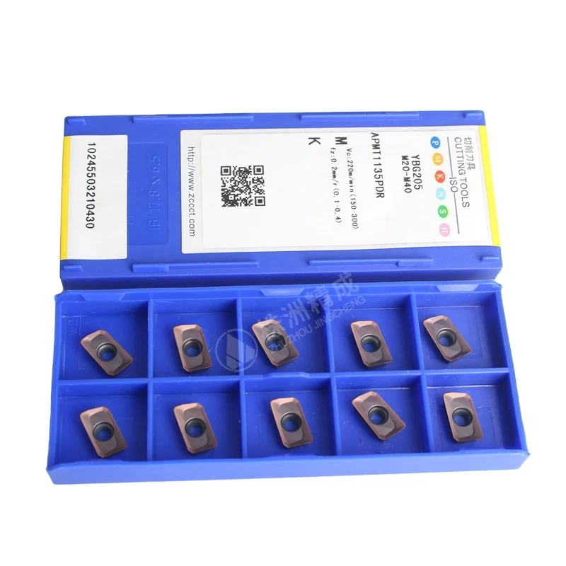 ZCCCT Apmt1604/Apmt1135 CVD/PVD вольфрамовый сплав CNC Индексируемые режущие инструменты карбидная фрезерная вставка