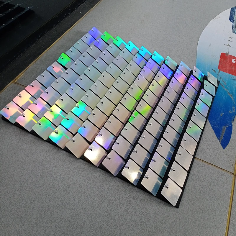 8 футов * гламурный зеркальный мерцающий Серебряный переливающийся Блестящий настенный панельный фон