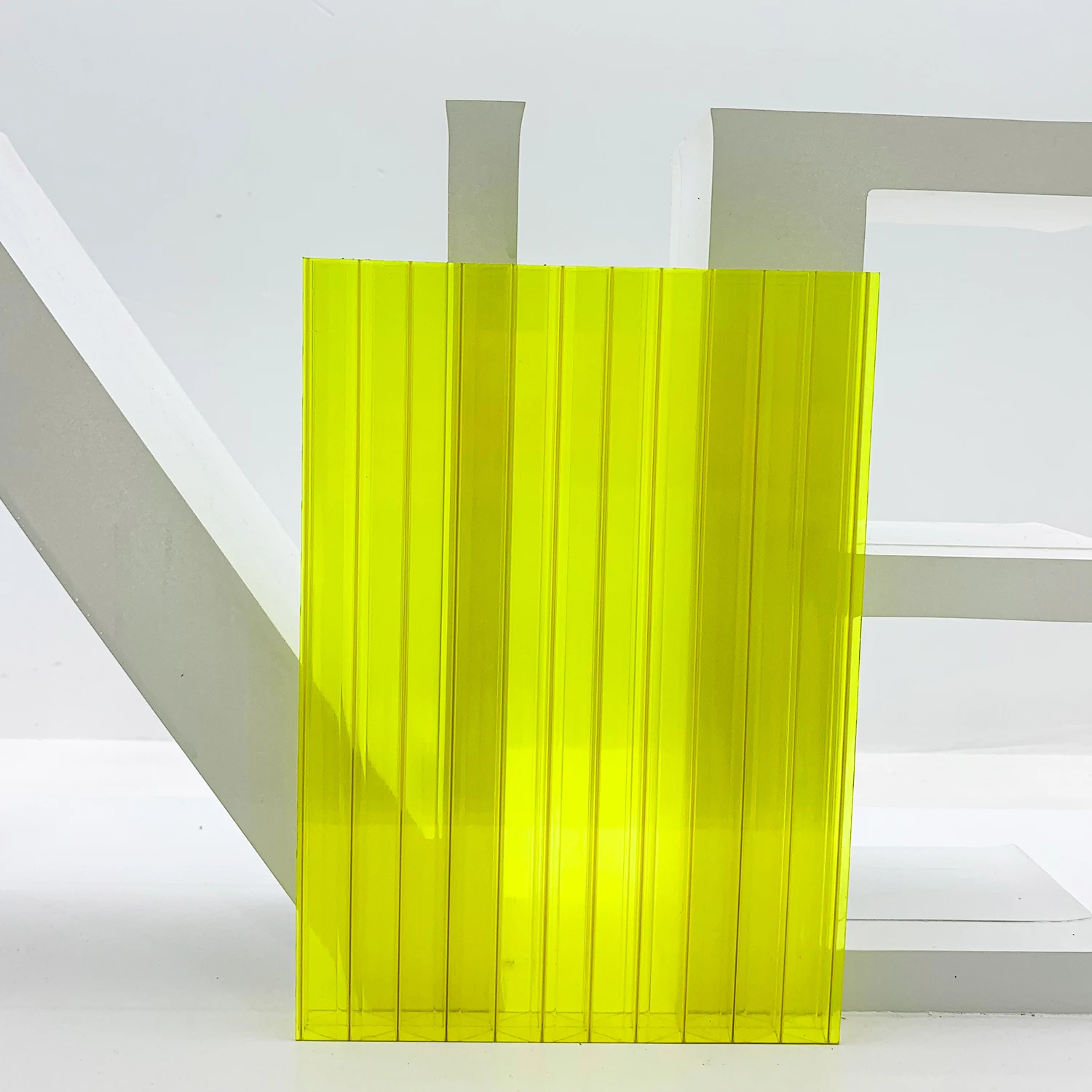 Colors customized PC sheets garden greenhouses twin wall  polycarbonate hollow sheets policarbonato alveolare