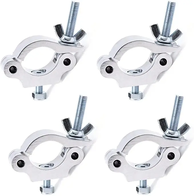 2 Inch Truss Bracket Hook Clamp for DJ Projector Par Spotlight Moving Head Light Pole Mount Stage Lighting O-Clamp Mounting
