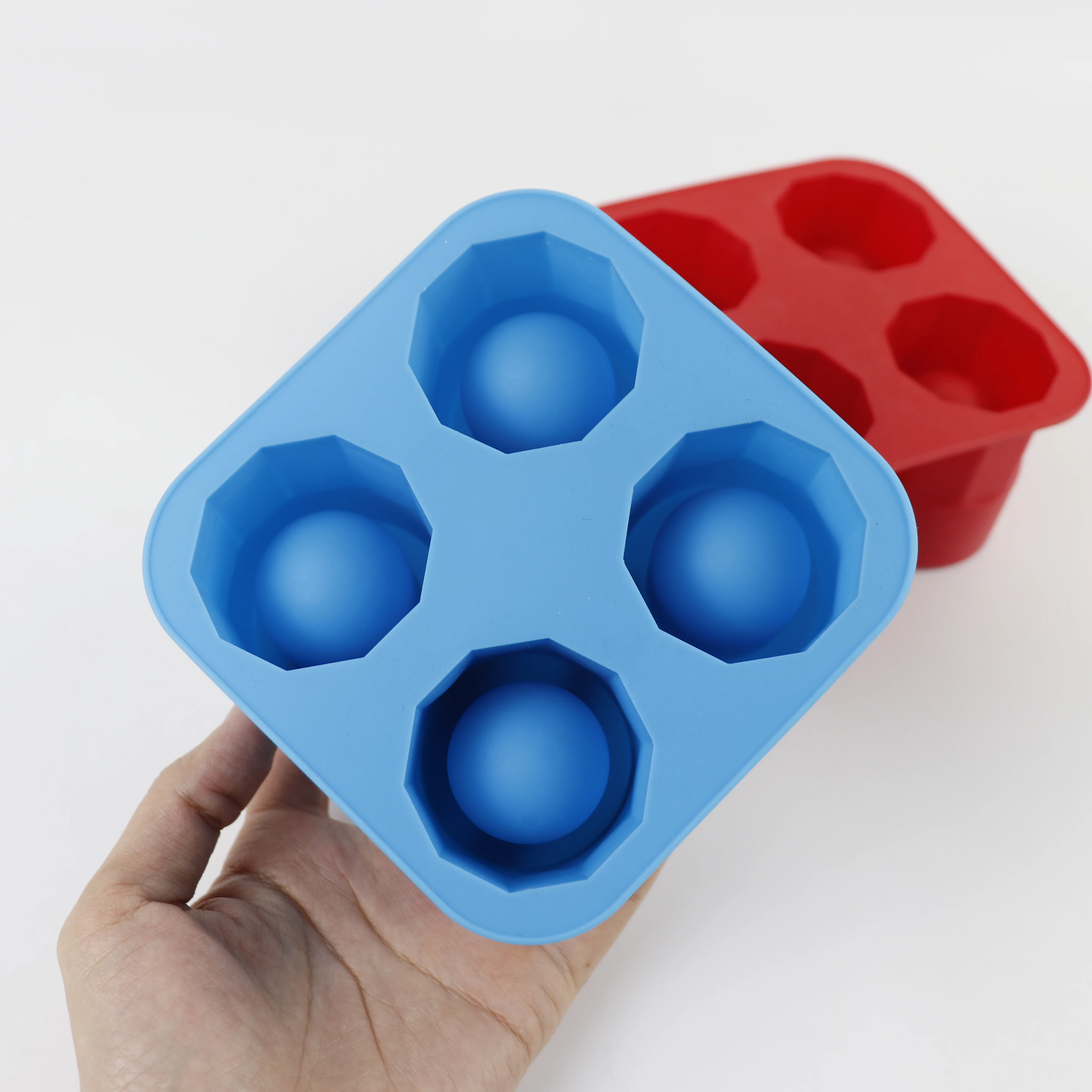food grade silicone 3D 4 cups martini ice cup  silicone shot glasses ice  mold