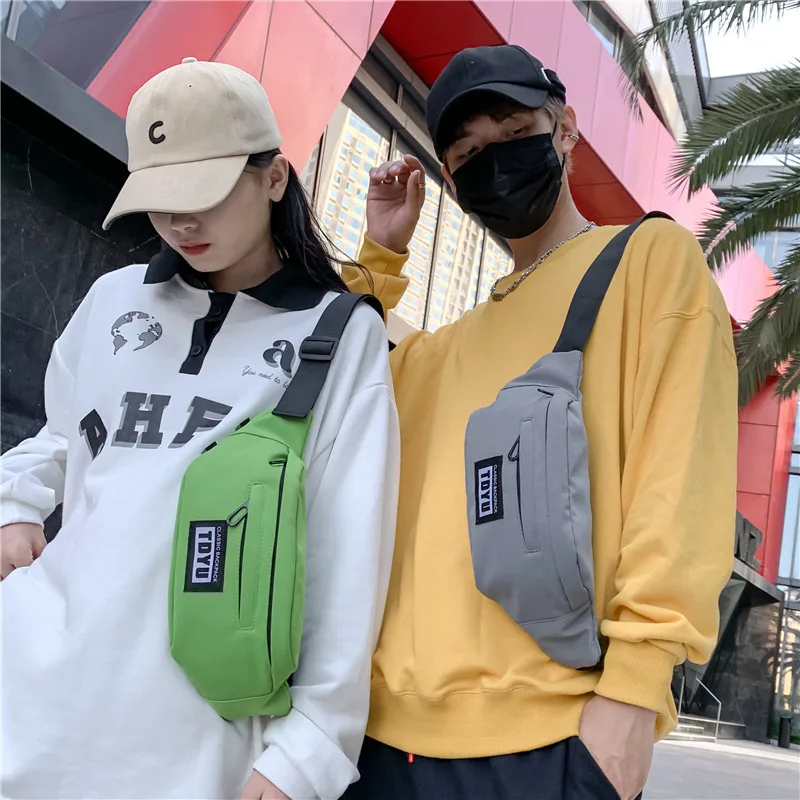 Fashion Waterproof Mens Chest Bag Single Shoulder Walking Jogging Running Message Crossbody Chest Bag