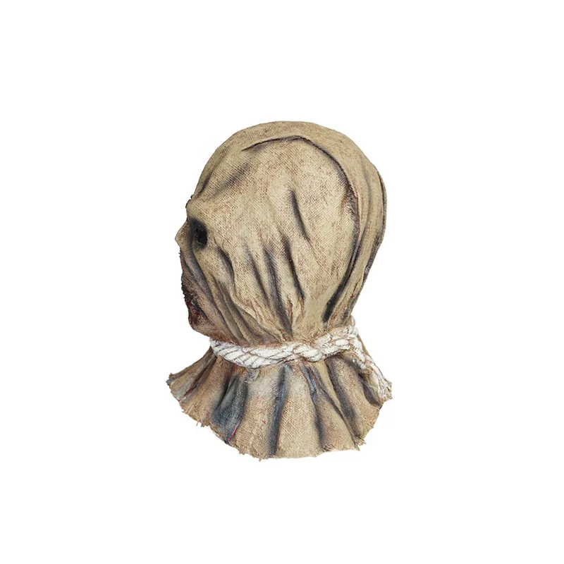 Adult Scare Scarecrow Latex Mask Halloween Party Scarecrow Mask Group Event Cosplay Bloodstained Hood