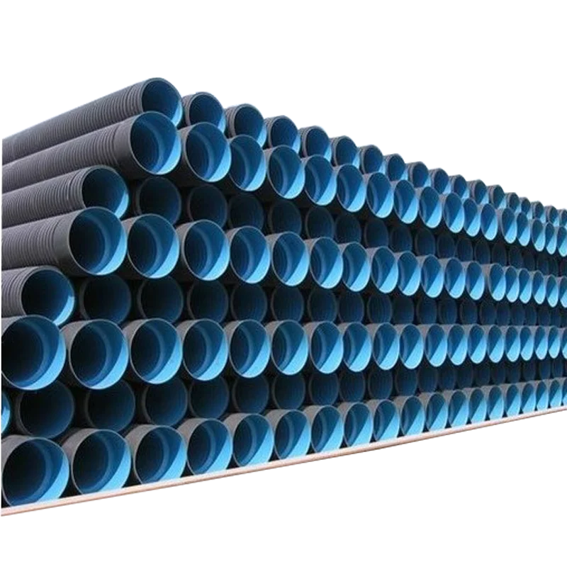 best quality 8inch 10inch 12inch 16inch 18inch 20inch 22inch 24 inch 30inch SN4 sn8  Double Wall HDPE Corrugated drainage Pipe