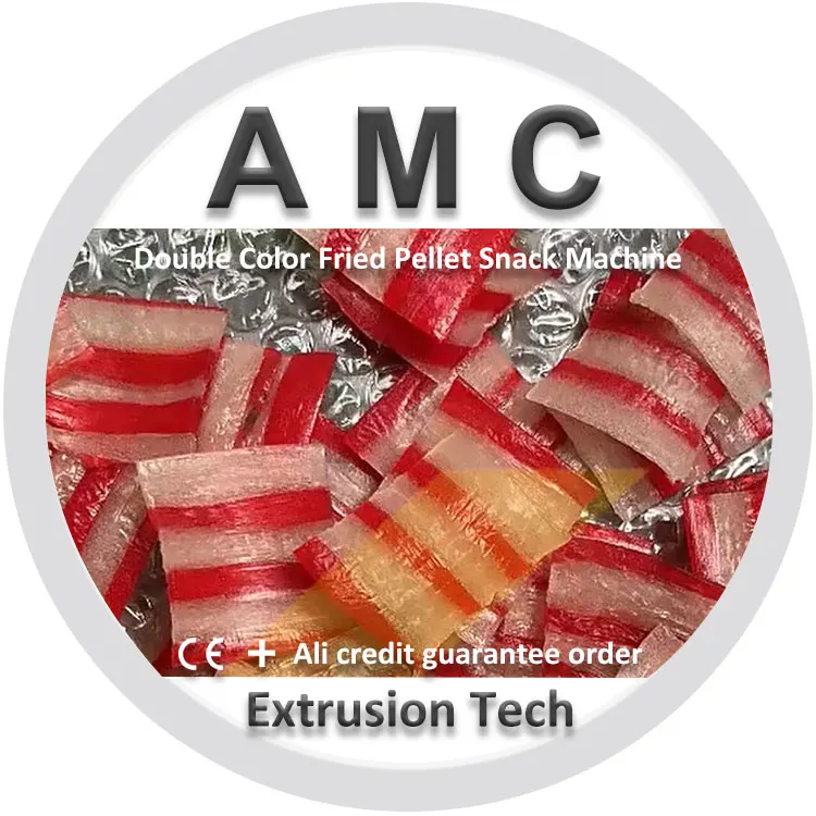 Versatile 700kg/h 800kg/h two color Puff Corn Snack Production Line bicolor Fried Bugles Chips Equipment for Maximum Output