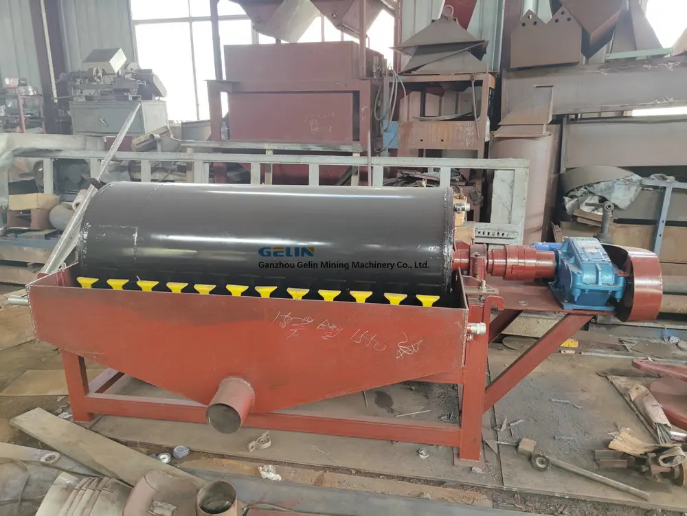 Hot sale Wet drum magnetic machine for Monazite Rutile Ilmenite separation