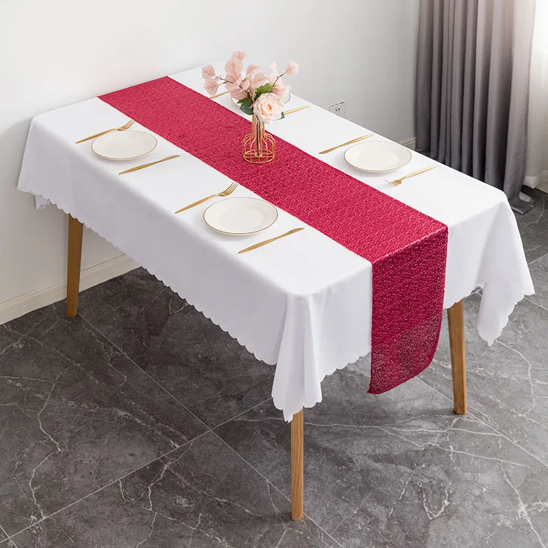 Modern Dining Sequin Table Runner for Party Wedding Decorations