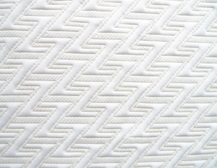 Manufacturer supply knitted air layer  sofa fabric soft white jacquard mattress fabric