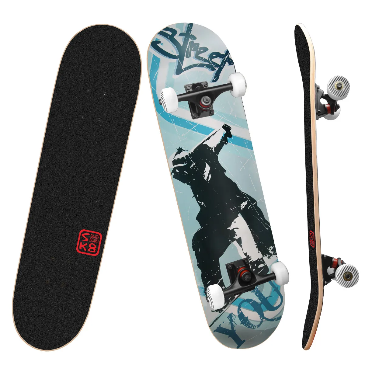 manufacture cheap wood custom skate board design print complete skateboard for adults