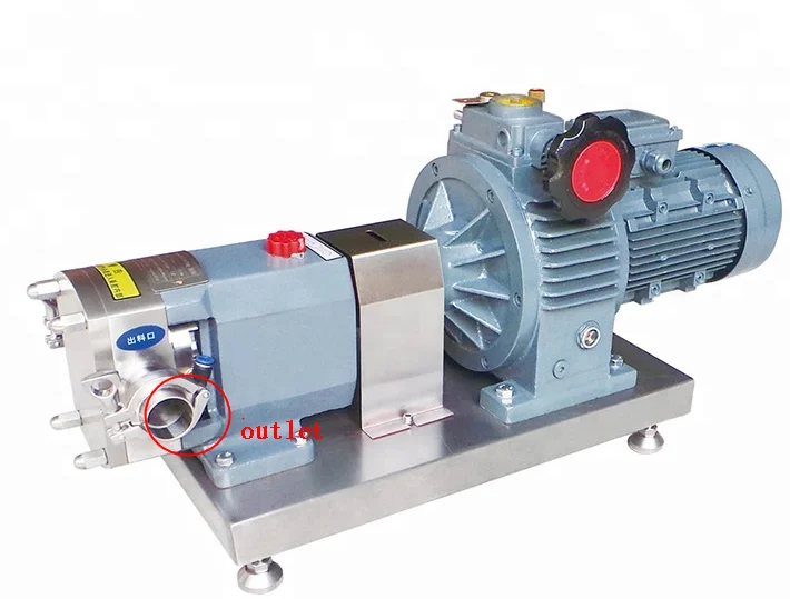 high quality rotary tornado pump stainless steel high viscosity liquids sanitary transfer lobe pump for chocolate oil honey