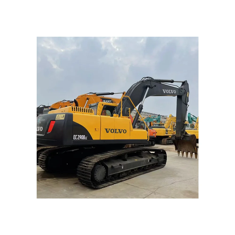 HEAVY MACHINERY USED EXCAVATOR ESVACATOR VOLVO 290 29TON BIG SIZE WITH LOW USING HOURS 210 220 230