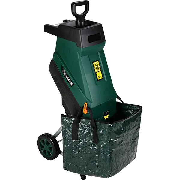 Садовый Электрический измельчитель листьев ширина резки 40 мм 2400 Вт