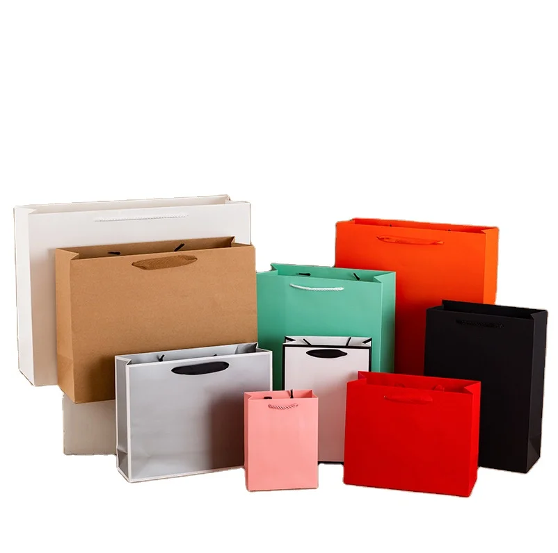 Clothing Shoes Bags Shopping Paper Bags Wholesale Gift Special Paper Bags For Supermarkets Retail Store Custom Logo