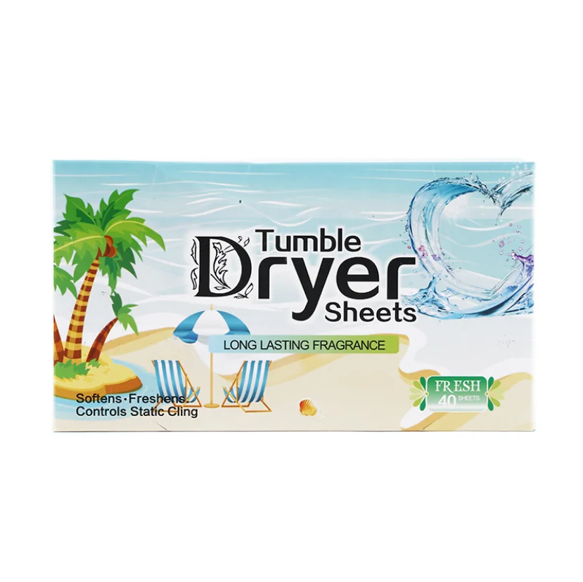 Eco-friendly Laundry Softener Dryer Sheets Fresh Scent Customized Tumble Fabric Softener Dryer Sheet For Daily