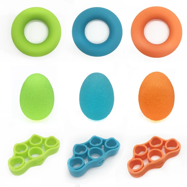High Quality Exerciser Hand Strengthener Trainer Hand Gripper Adjustable Silicone Finger Trainer Stretchers