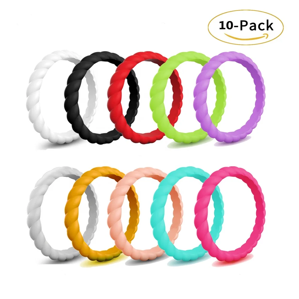 Trendy Sport fitness Comfortable Silicone Stylish Ring Finger Rings Couple Rings