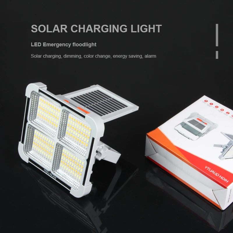 Small LED Flood Light Outdoor Camping Lamps Solar Charging Light Multi Functional Use Dimming Solar Emergency Lights