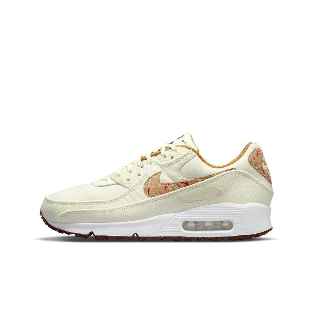 Оригинальная брендовая популярная обувь Nike Air Max 90 из кожи с воздушной подушкой спортивная баскетбольная для бега в стиле