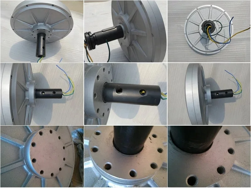 RTS 2KW 2000w 130RPM 96v Low RPM Low Torque permanent magnet alternator Axial Flux  generator