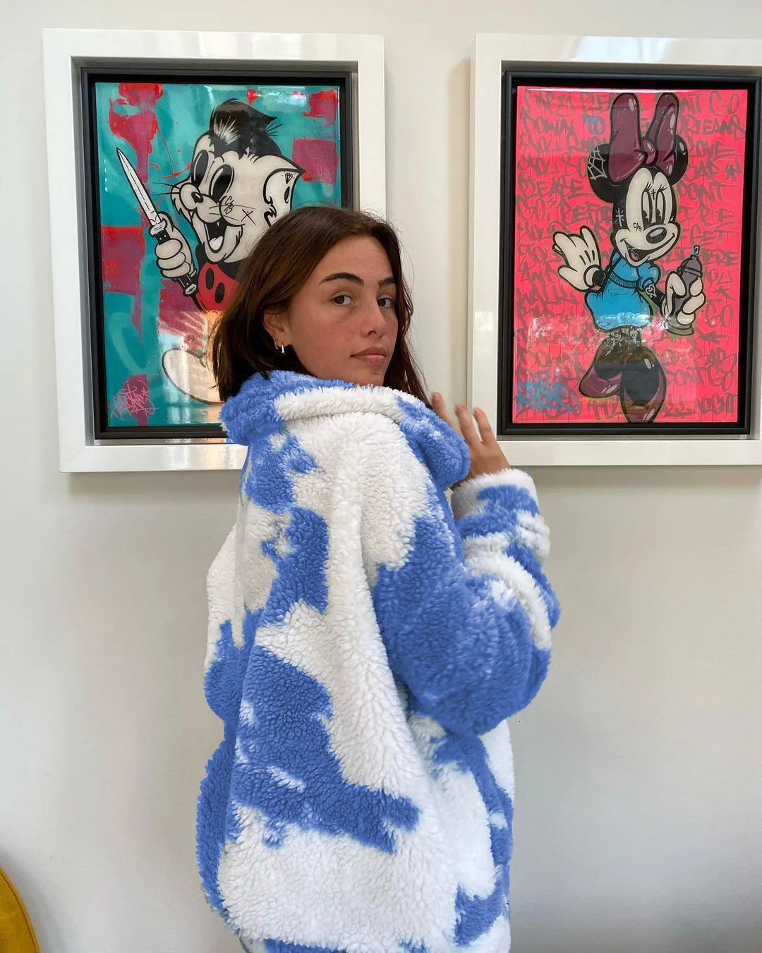 
2021 Hot sale Plus Size Fashion Print Winter Coat For Women 