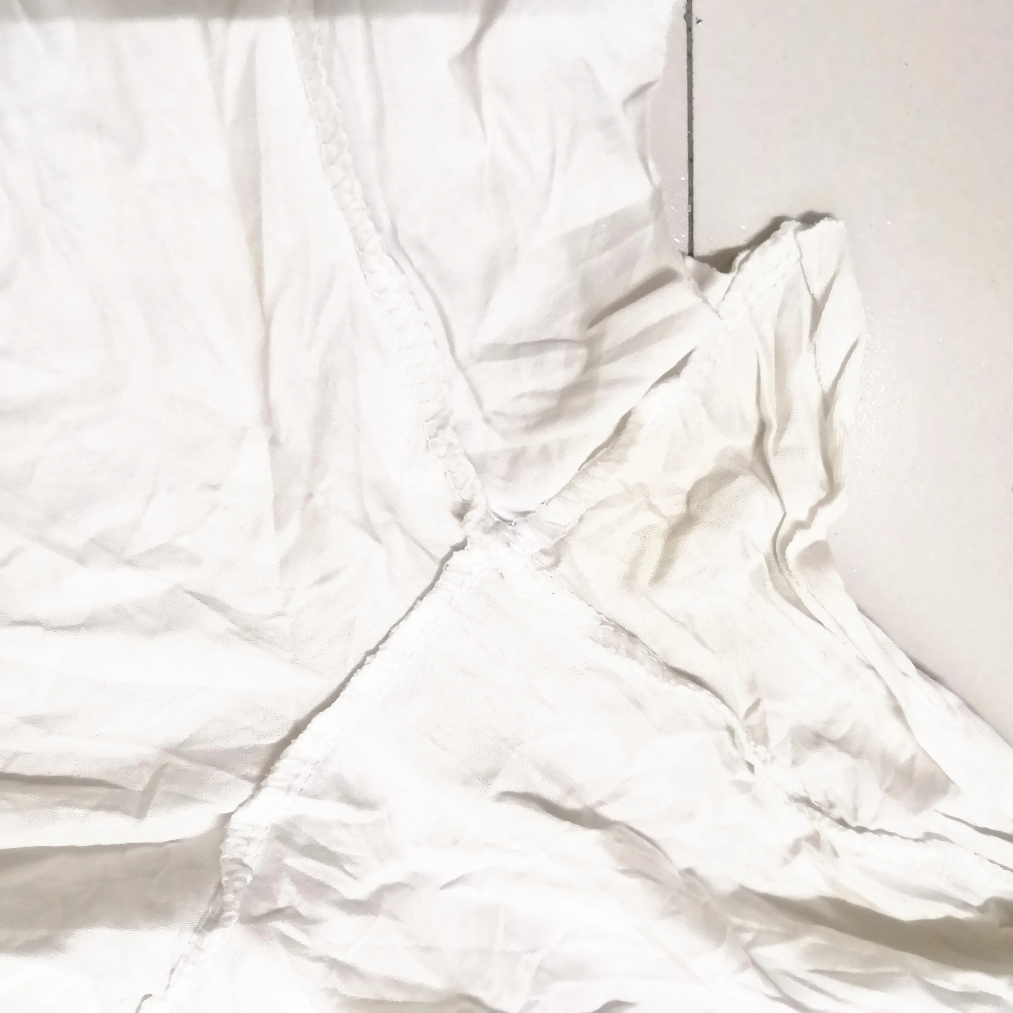 
hot selling wiping 100kg Super cleaning ability cotton white t shirt rags 