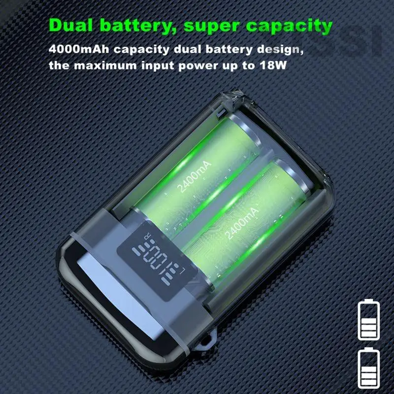 2021 M6 Tws Earbud Speaker Flashlight 4000mah Powerbank  Earphone Ipx7 Bass Stereo Wireless Ear Piece Earphone