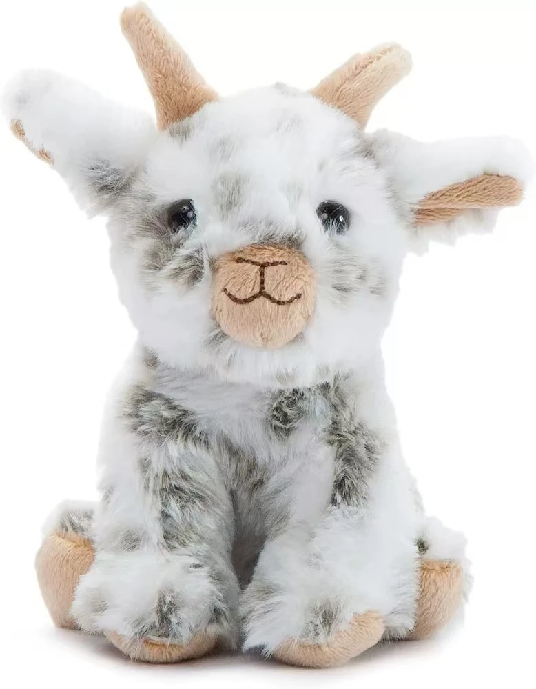 Custom 20cm Goat-Goat Stuffed Sheep Plush wild Animal Toy Petting Zoo Plushie Gifts for Kids Plush Toy Unisex Soft Accessory