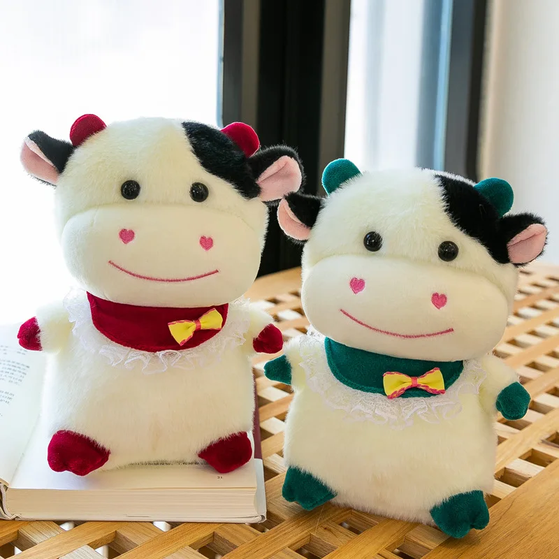 Custom Plush Toys Kawaii Cows Cartoon Stuffed Animal Baby Dolls Children Girls Christmas Gifts Plushies With Low Moq