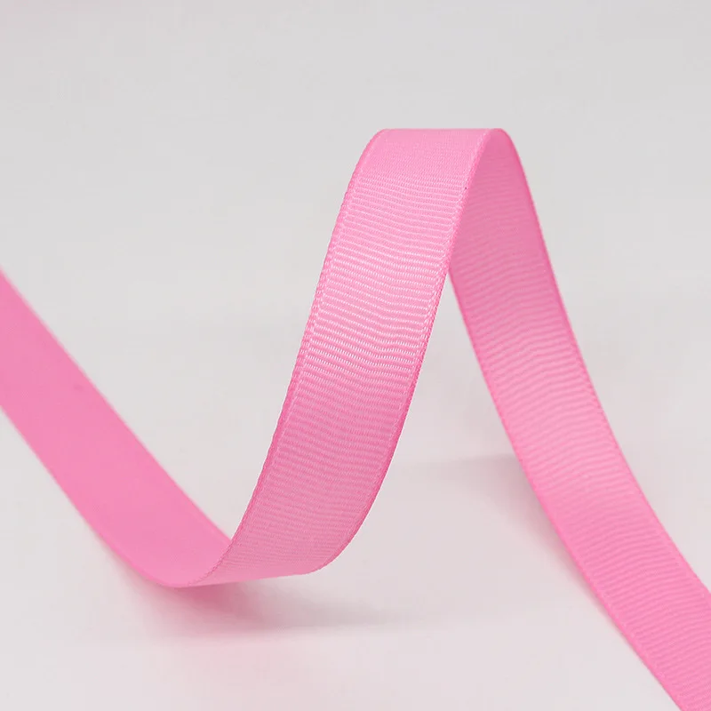 China factory wholesale custom gross grain 3-100mm 196 solid color 25mm brand grosgrain ribbon by the rolls