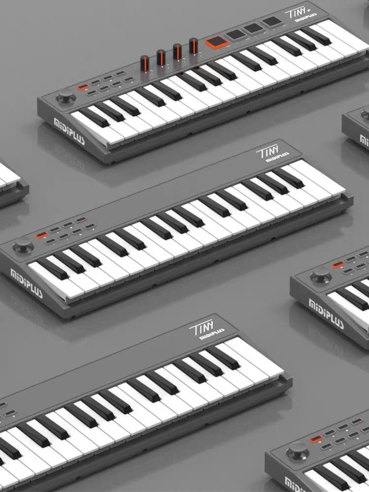 Midiplus Tiny 32+ Professional Mini Portable Folding MIDI Keyboard Controller Musical Instrument with Pedal for Kids and Adults