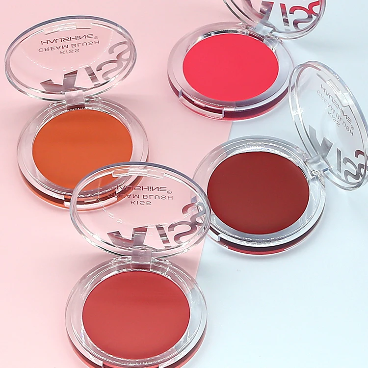 Заводская индивидуальная 4 цвета Румяна Пудра натуральный контур Румяна Палитра частный бренд веганский пигментный крем румяна