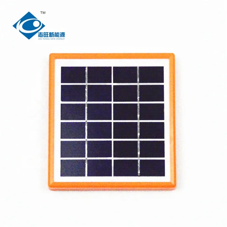 
ZW-2W-6V high efficiency mono solar panel 2W 6V Glass Laminated Solar Panel for solar phone charger 