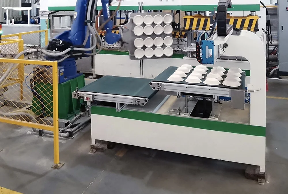 Fully Automatic Biodegradable Tableware Machinery Disposable Food Box Container Paper Plate Making Price Lunch Box Machine